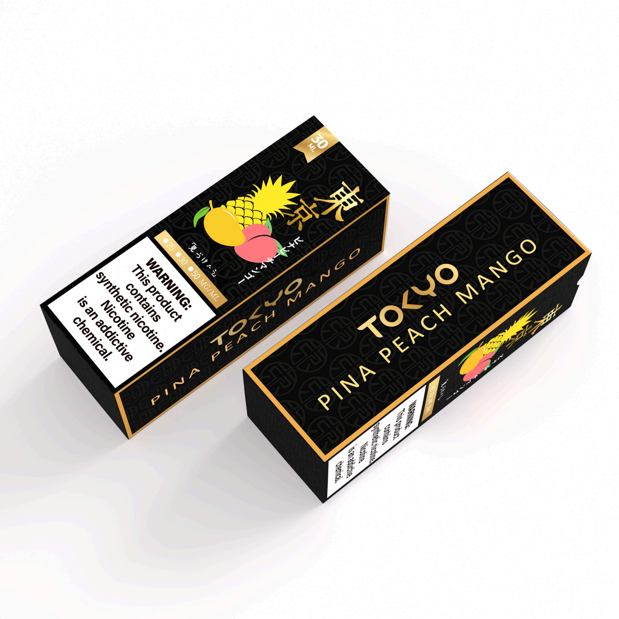 TOKYO GOLDEN SERIES NIC SALT – ICED PINA PEACH MANGO – 30ML (20MG-30MG-50MG) - Buy Online Vape On Best Prices From Pakistan Vape Shop | De Vapors Area