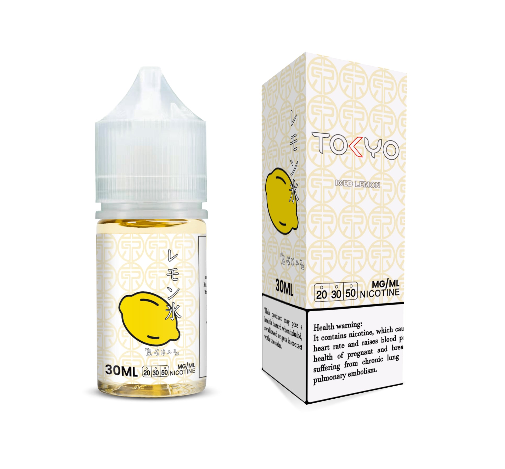 TOKYO E-LIQUIDS NIC SALT – ICED LEMON – 30ML (30MG-50MG) - Buy Online Vape On Best Prices From Pakistan Vape Shop | De Vapors Area