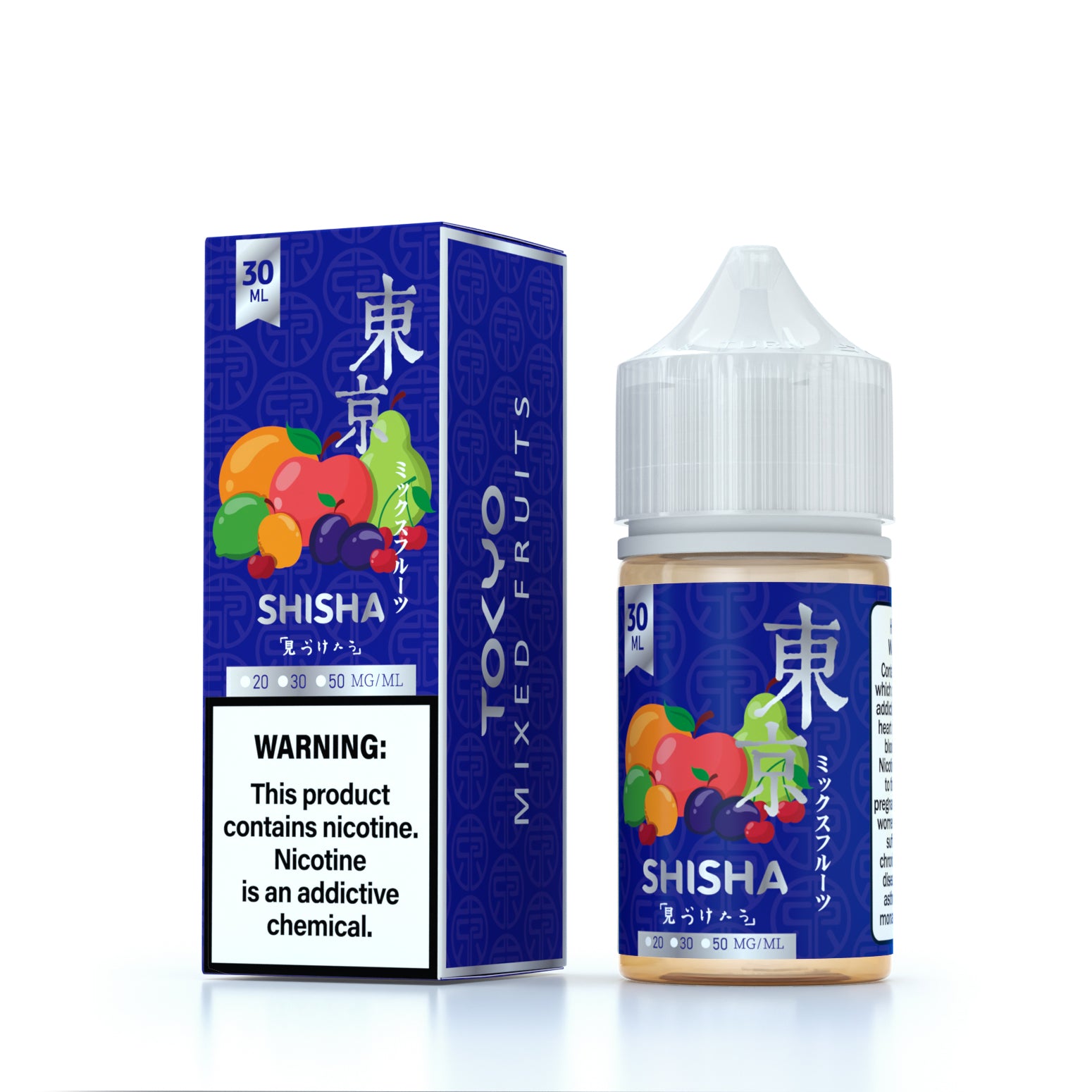 TOKYO SILVER SHISHA SERIES NIC SALT – MIXED FRUITS – 30ML (20MG-30MG-50MG) - Buy Online Vape On Best Prices From Pakistan Vape Shop | De Vapors Area