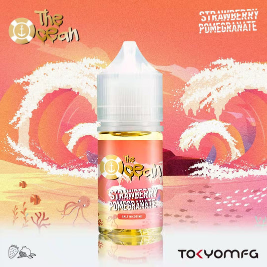 TOKYO THE OCEAN SERIES NIC SALT – ICED STRAWBERRY POMEGRANATE – 30ML (35MG-50MG) - Buy Online Vape On Best Prices From Pakistan Vape Shop | De Vapors Area