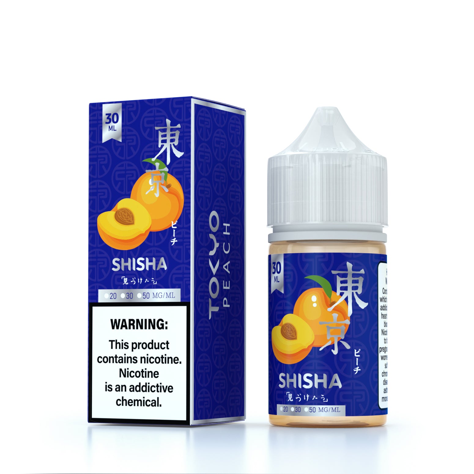 TOKYO SILVER SHISHA SERIES NIC SALT – PEACH – 30ML (20MG-30MG-50MG) - Buy Online Vape On Best Prices From Pakistan Vape Shop | De Vapors Area