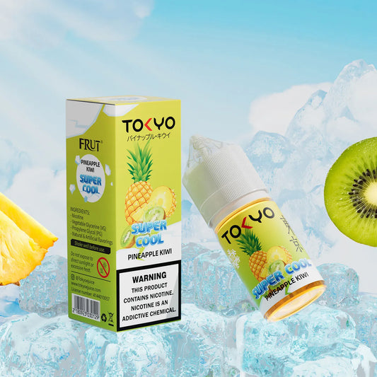 TOKYO SUPER COOL NIC SALT SERIES – PINEAPPLE KIWI ICED – 30ML (35MG-50MG)