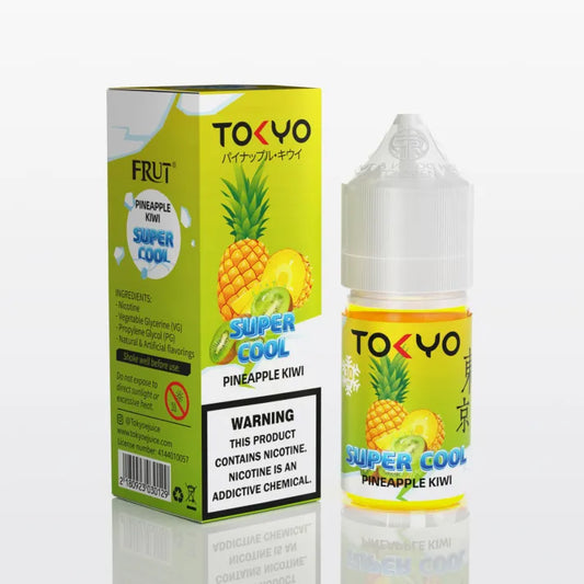 TOKYO SUPER COOL NIC SALT SERIES – PINEAPPLE KIWI ICED – 30ML (35MG-50MG)