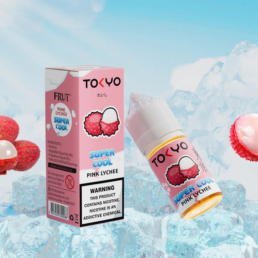 TOKYO SUPER COOL NIC SALT SERIES – PINK LYCHEE ICED – 30ML (35MG-50MG)