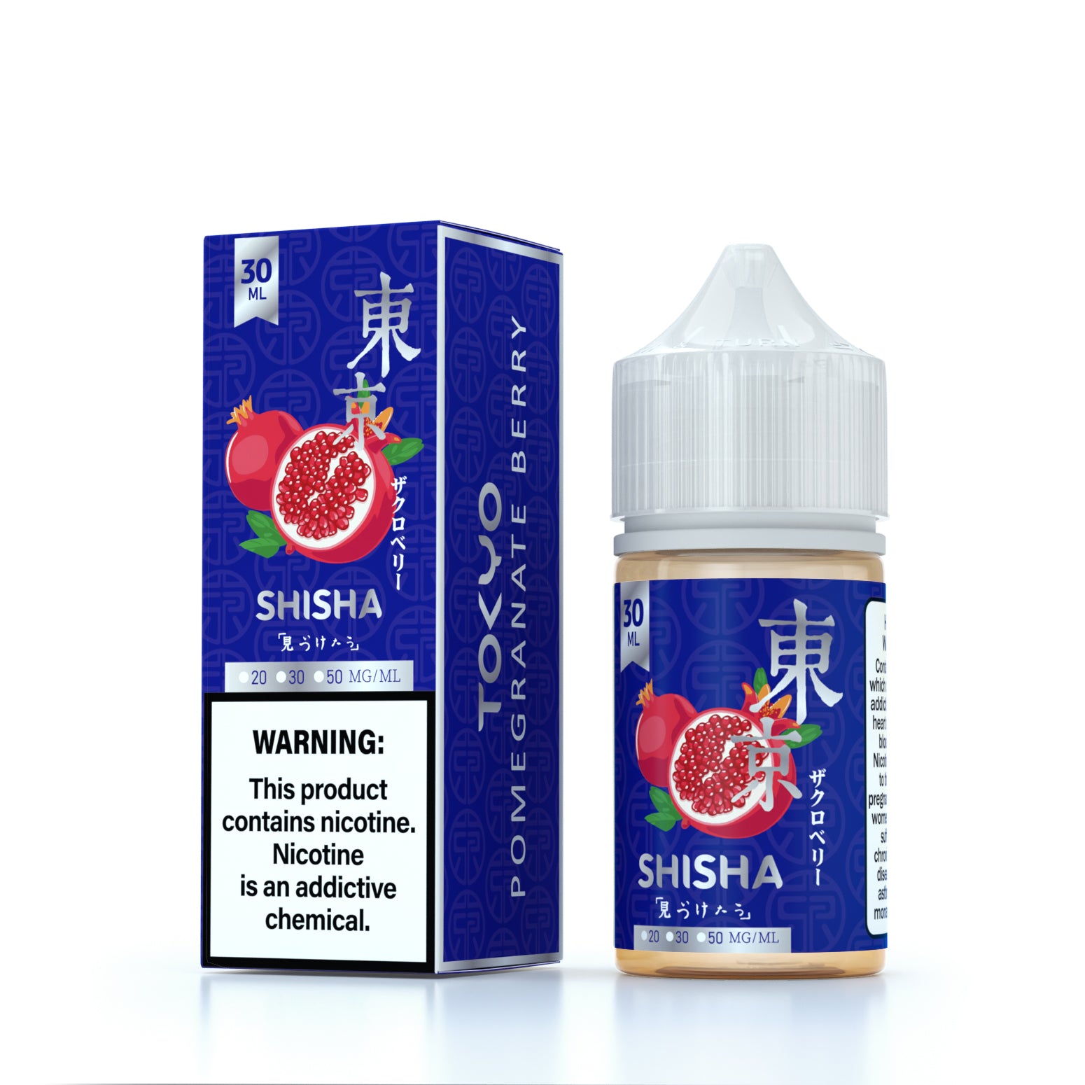 TOKYO SILVER SHISHA SERIES NIC SALT – POMEGRANATE BERRY – 30ML (20MG-30MG-50MG) - Buy Online Vape On Best Prices From Pakistan Vape Shop | De Vapors Area