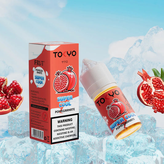 TOKYO SUPER COOL NIC SALT SERIES – POMEGRANATE ICED – 30ML (35MG-50MG)