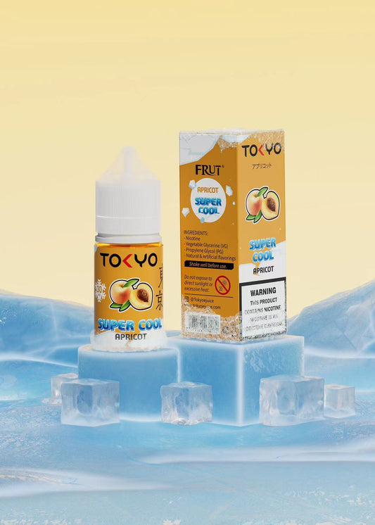 TOKYO SUPER COOL NIC SALT SERIES – APRICOT ICED – 30ML (35MG-50MG) - Buy Online Vape On Best Prices From Pakistan Vape Shop | De Vapors Area