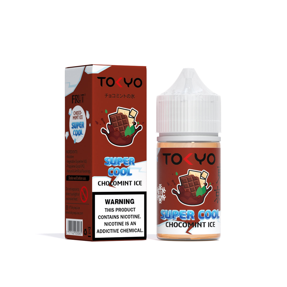 TOKYO SUPER COOL NIC SALT SERIES – CHOCOMINT ICED – 30ML (35MG-50MG) - Buy Online Vape On Best Prices From Pakistan Vape Shop | De Vapors Area