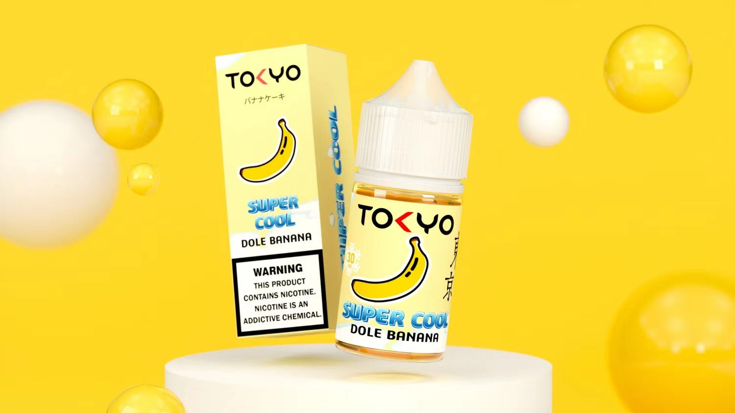 TOKYO SUPER COOL NIC SALT SERIES – DOLE BANANA ICED – 30ML (35MG-50MG) - Buy Online Vape On Best Prices From Pakistan Vape Shop | De Vapors Area