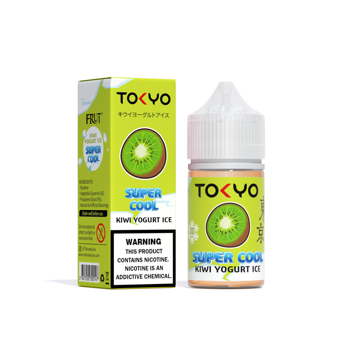 TOKYO SUPER COOL NIC SALT SERIES – KIWI YOGURT ICED – 30ML (35MG-50MG) - Buy Online Vape On Best Prices From Pakistan Vape Shop | De Vapors Area