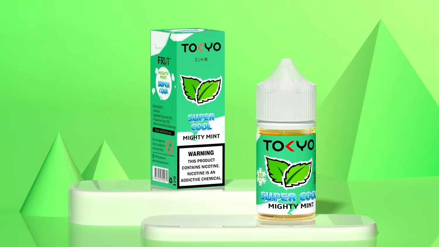 TOKYO SUPER COOL NIC SALT SERIES – MIGHTY MINT – 30ML (35MG-50MG) - Buy Online Vape On Best Prices From Pakistan Vape Shop | De Vapors Area