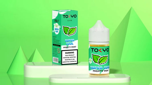 TOKYO SUPER COOL NIC SALT SERIES – MIGHTY MINT – 30ML (35MG-50MG) - Buy Online Vape On Best Prices From Pakistan Vape Shop | De Vapors Area