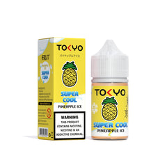 TOKYO SUPER COOL NIC SALT SERIES – PINEAPPLE ICED – 30ML (35MG-50MG) - Buy Online Vape On Best Prices From Pakistan Vape Shop | De Vapors Area