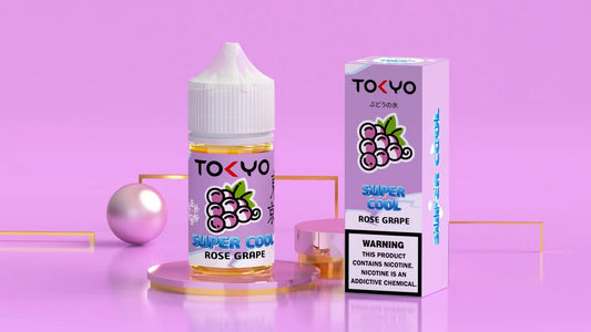 TOKYO SUPER COOL NIC SALT SERIES – ROSE GRAPE ICED – 30ML (35MG-50MG) - Buy Online Vape On Best Prices From Pakistan Vape Shop | De Vapors Area