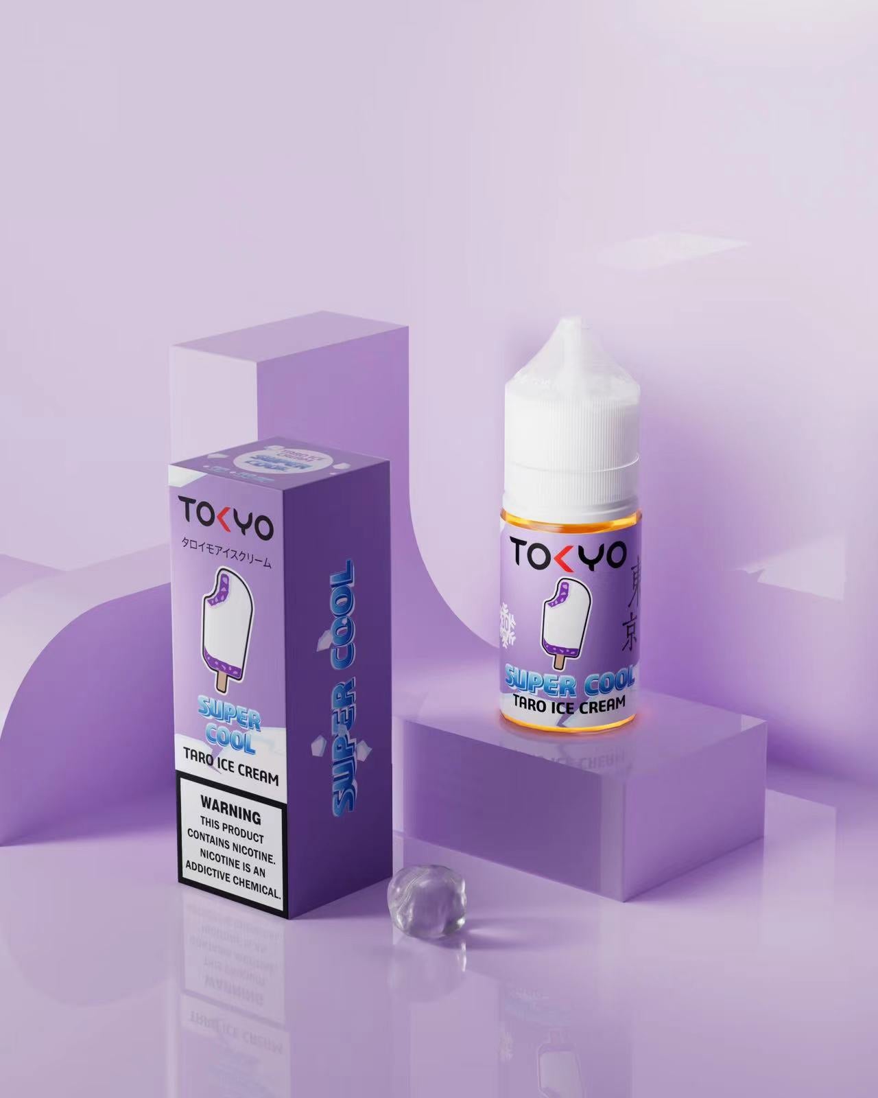 TOKYO SUPER COOL NIC SALT SERIES – TARO ICECREAM ICED – 30ML (35MG-50MG) - Buy Online Vape On Best Prices From Pakistan Vape Shop | De Vapors Area