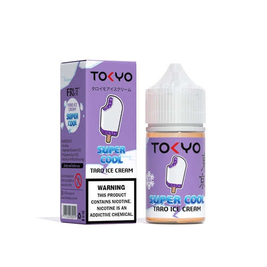 TOKYO SUPER COOL NIC SALT SERIES – TARO ICECREAM ICED – 30ML (35MG-50MG) - Buy Online Vape On Best Prices From Pakistan Vape Shop | De Vapors Area