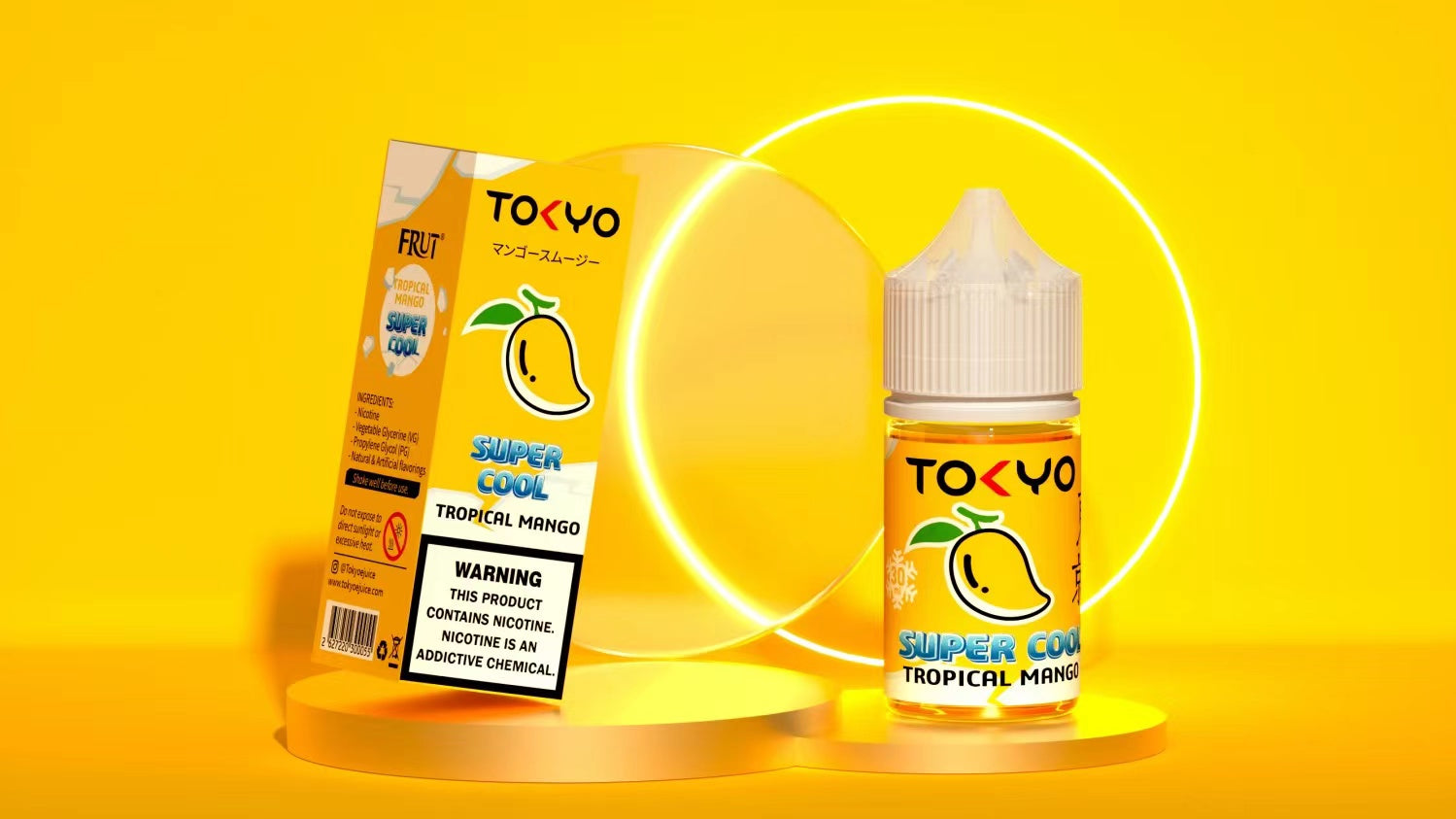 TOKYO SUPER COOL NIC SALT SERIES – TROPICAL MANGO ICED – 30ML (35MG-50MG) - Buy Online Vape On Best Prices From Pakistan Vape Shop | De Vapors Area