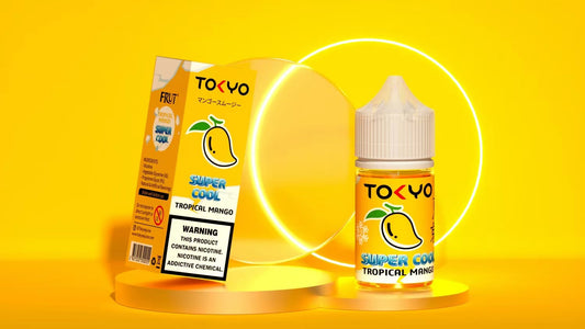 TOKYO SUPER COOL NIC SALT SERIES – TROPICAL MANGO ICED – 30ML (35MG-50MG) - Buy Online Vape On Best Prices From Pakistan Vape Shop | De Vapors Area