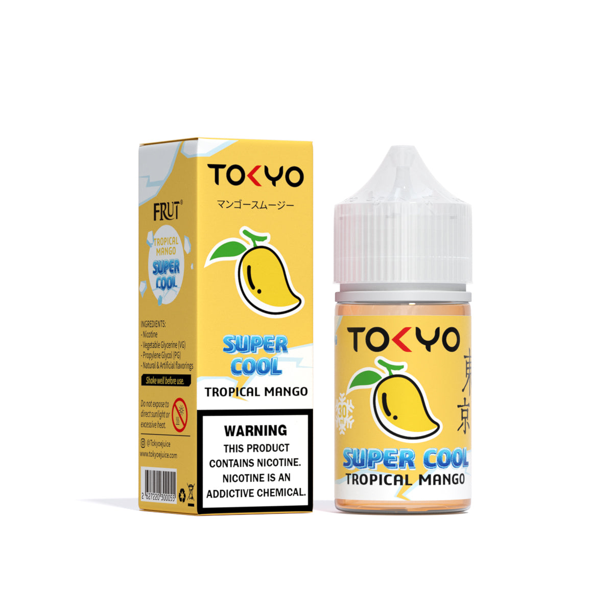 TOKYO SUPER COOL NIC SALT SERIES – TROPICAL MANGO ICED – 30ML (35MG-50MG) - Buy Online Vape On Best Prices From Pakistan Vape Shop | De Vapors Area