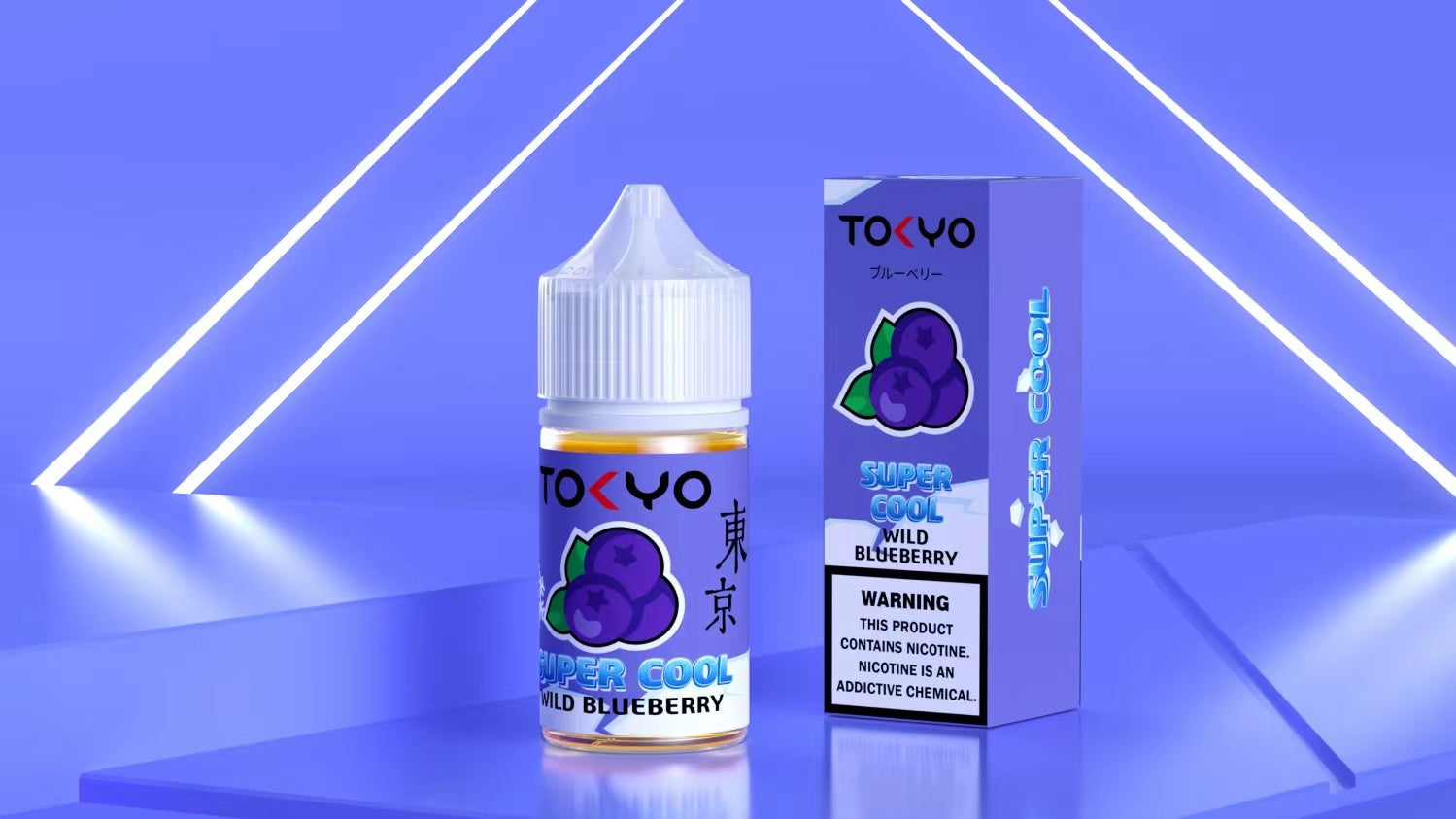 TOKYO SUPER COOL NIC SALT SERIES – WILD BLUEBERRY ICED – 30ML (35MG-50MG) - Buy Online Vape On Best Prices From Pakistan Vape Shop | De Vapors Area