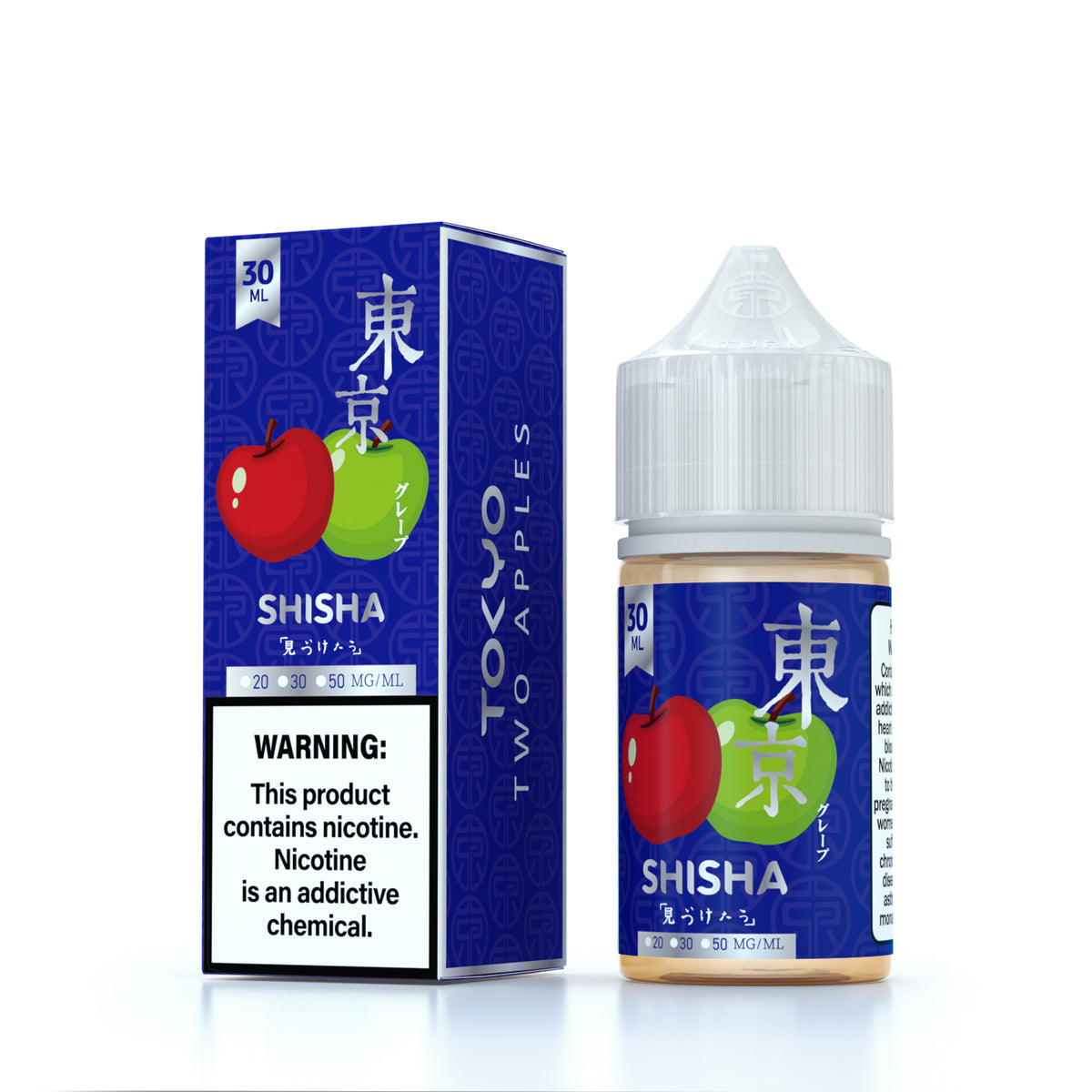 TOKYO SILVER SHISHA SERIES NIC SALT – TWO APPLES – 30ML (20MG-30MG-50MG) - Buy Online Vape On Best Prices From Pakistan Vape Shop | De Vapors Area