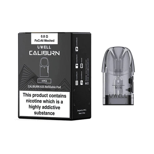 UWELL CALIBURN A3S REPLACEMENT POD – (4PCS/PACK)