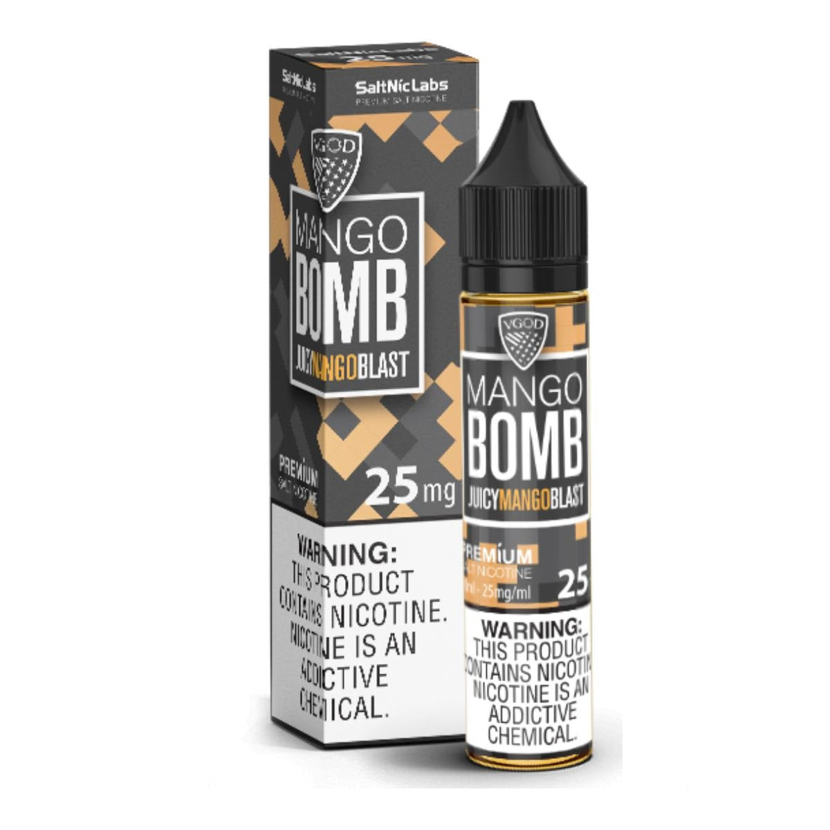 VGOD NIC SALT - MANGO BOMB - 30ML (25MG-50MG) - Buy Online Vape On Best Prices From Pakistan Vape Shop | De Vapors Area