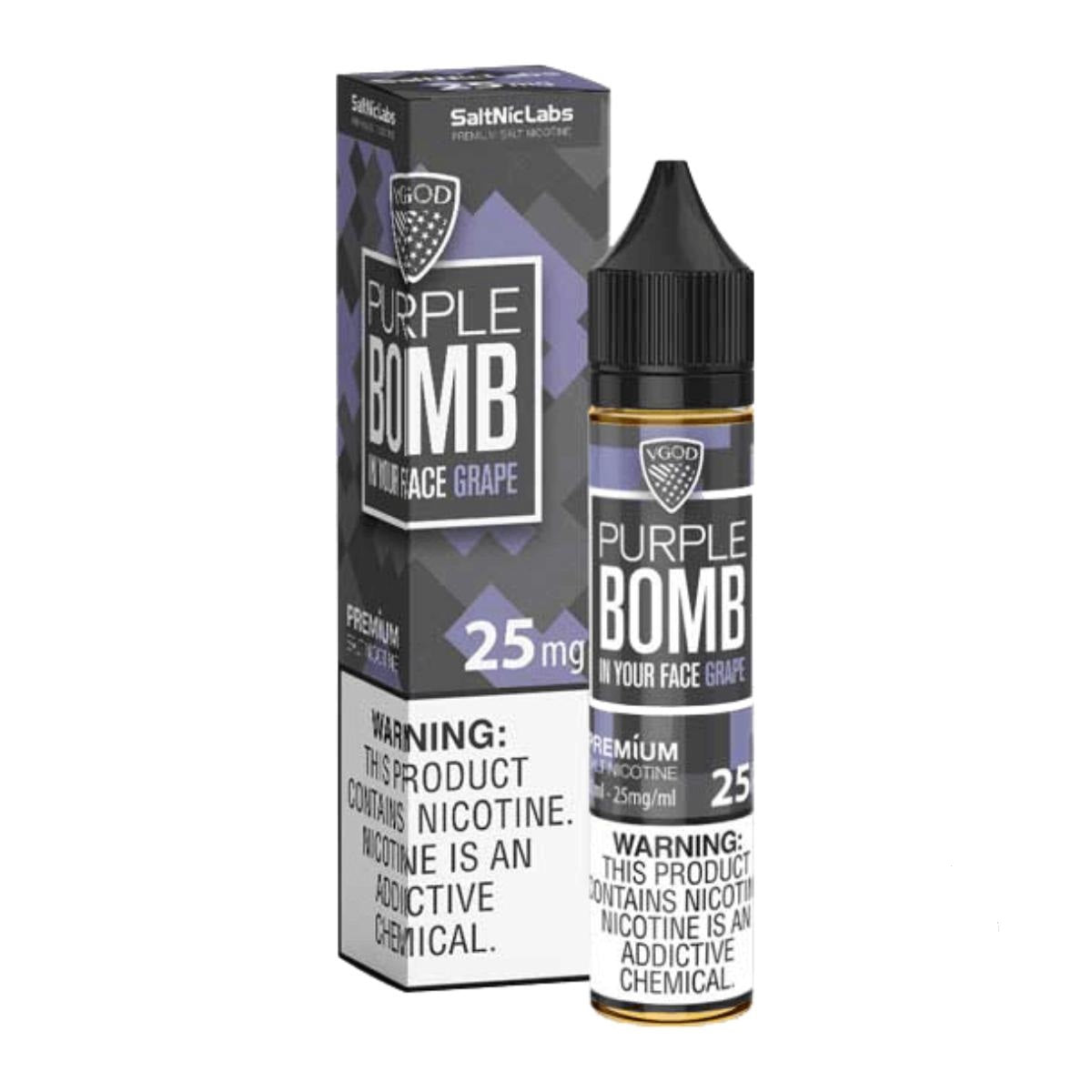 VGOD NIC SALT - PURPLE BOMB - 30ML (25MG-50MG) - Buy Online Vape On Best Prices From Pakistan Vape Shop | De Vapors Area