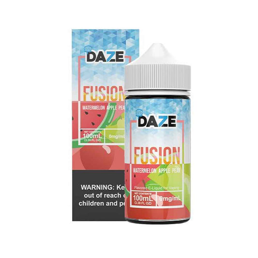 WATERMELON APPLE PEAR ICED – 7 DAZE FUSION SERIES – 100ML (3MG-6MG)